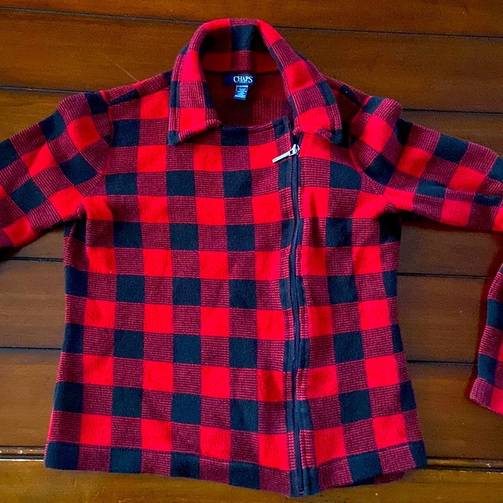Chaps Buffalo Check petite jacket